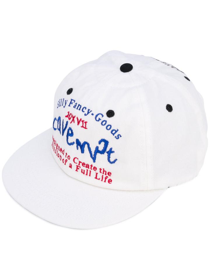 Cav Empt - Embroidered Detail Cap - Men - Cotton - One Size, White, Cotton