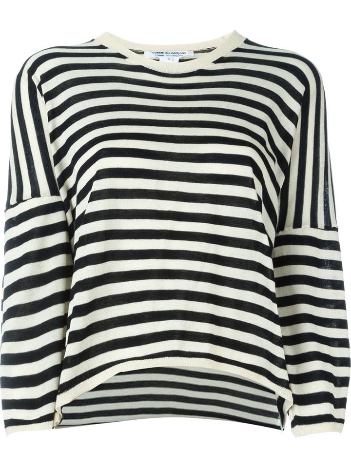 Comme Des Garçons Comme Des Garçons Striped Jumper, Women's, Size: Small, Black, Cotton