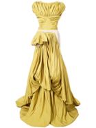 Maticevski Imagined Draped Gown - Yellow & Orange
