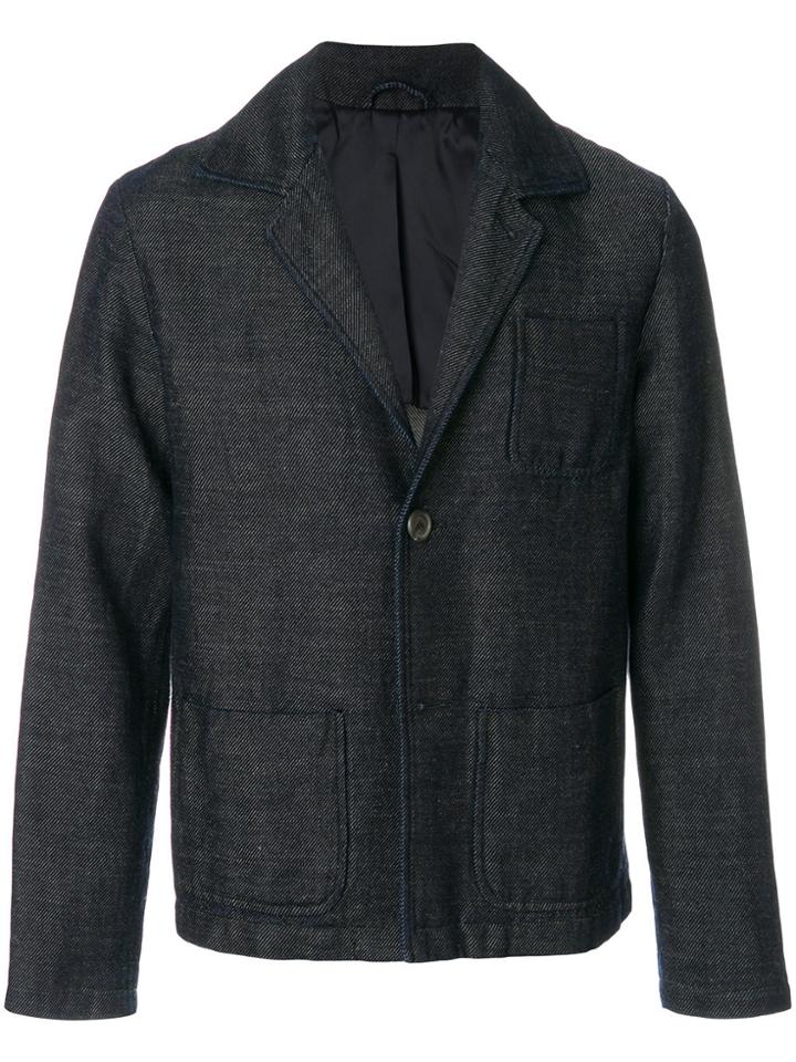 Doppiaa Casual Denim Blazer - Blue