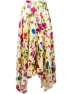 Saloni Lemon Poppies Skirt - Yellow