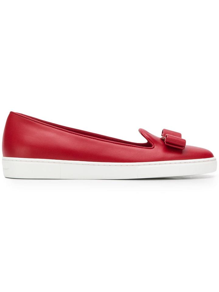 Salvatore Ferragamo Vara Loafers - Red