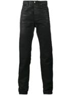 Saint Laurent Black Wax Coated Slim Fit Jeans