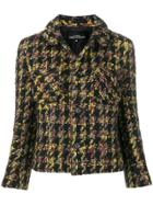 Comme Des Garçons Vintage Boucle Cropped Jacket - Black