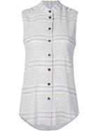 Rachel Comey Faded Stripe Sleeveless Shirt - White