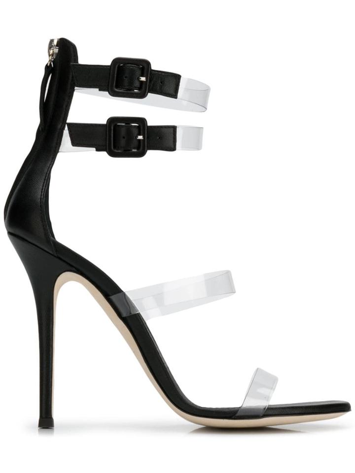 Giuseppe Zanotti Design Transparent Straps Sandals - Black
