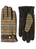 Loveless Houndstooth Gloves, Men's, Brown, Wool