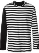 Yohji Yamamoto Striped Longsleeved T-shirt, Men's, Size: 3, Black, Cotton/rayon