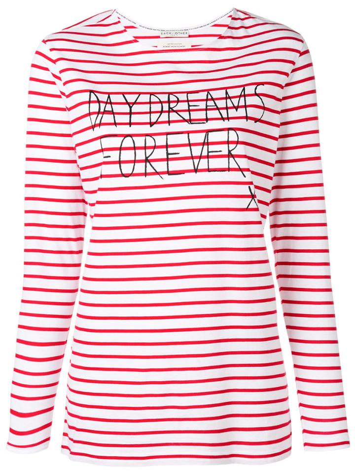 Each X Other Daydreams Forever Striped T-shirt - White