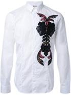 Antonio Marras Embroidered Detail Shirt, Men's, Size: 41, White, Cotton