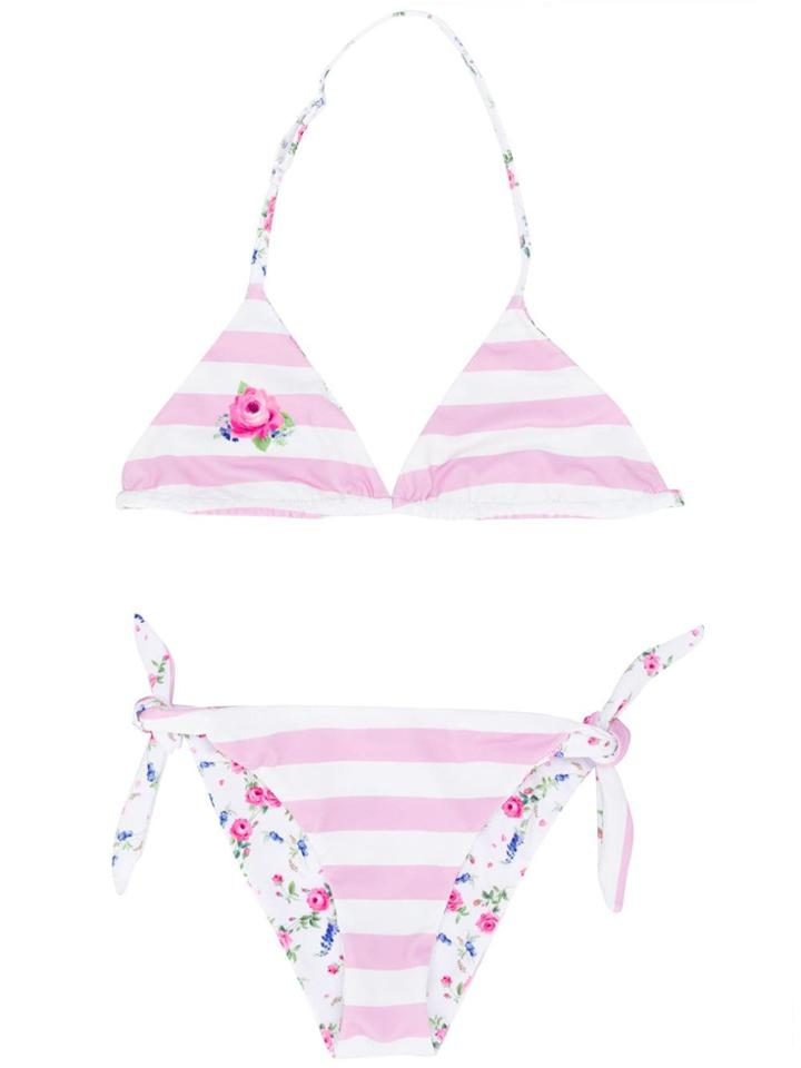 Monnalisa Reversible Bikini Set - White