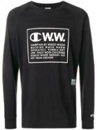 Champion X Wood Wood Logo Long Sleeve T-shirt - Black