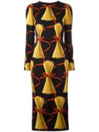 Dolce & Gabbana Spaghetti Print Dress - Multicolour