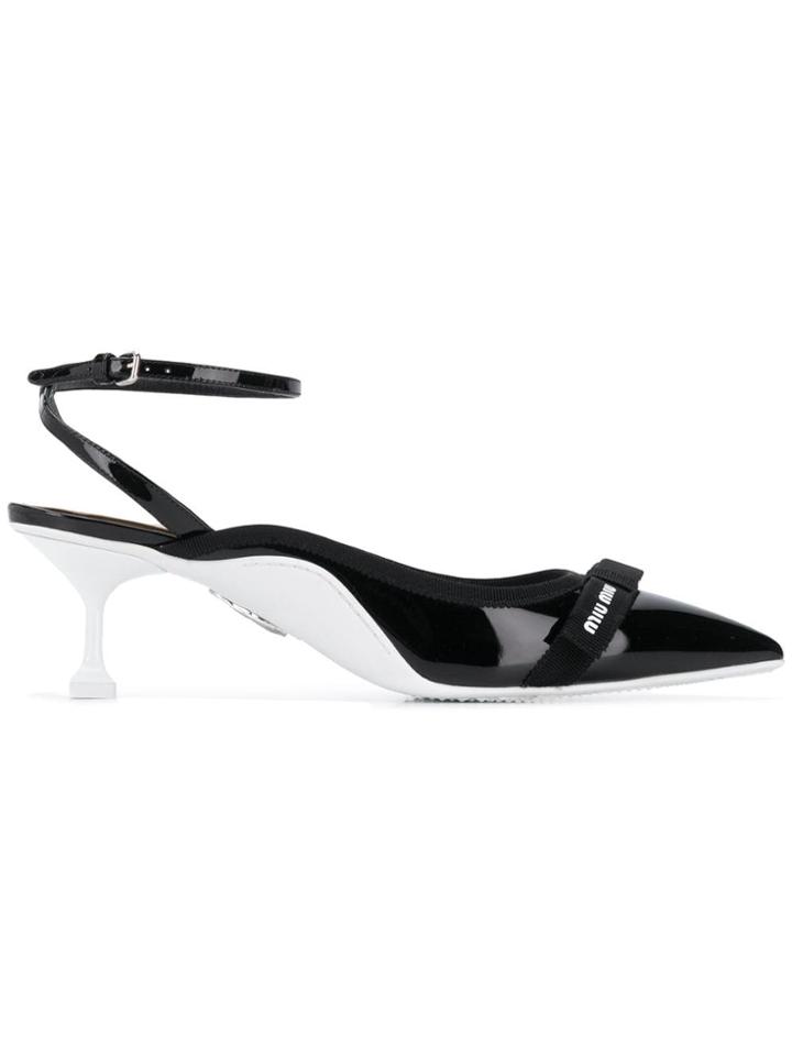 Miu Miu Two-tone Pumps - Black