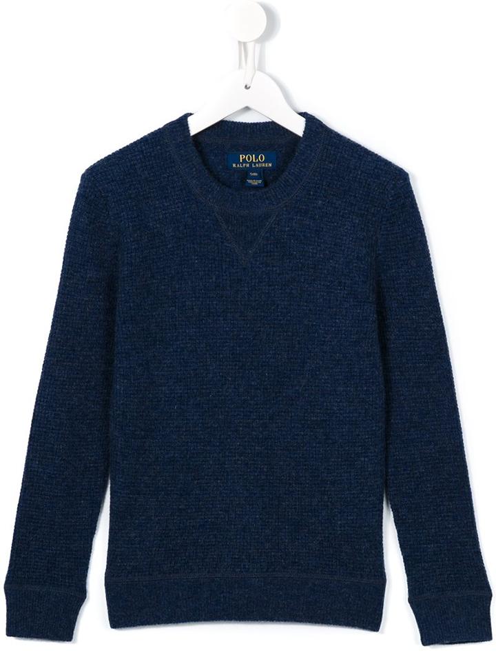 Ralph Lauren Kids Crew Neck Jumper, Boy's, Size: 10 Yrs, Blue