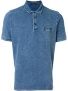 Roberto Collina Classic Chest Pocket Polo Shirt, Men's, Size: 46, Blue, Cotton