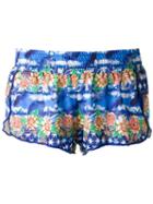 Blue Man Printed Shorts, Women's, Size: G, Lyocell