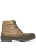 Jacquemus Les Meuniers Hautes Leather Ankle Boots - Green