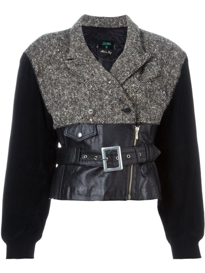 Jean Paul Gaultier Vintage 'forbidden Gaultier' Biker Jacket - Black