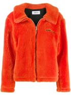 Ambush Shearling Zip Jacket - Orange