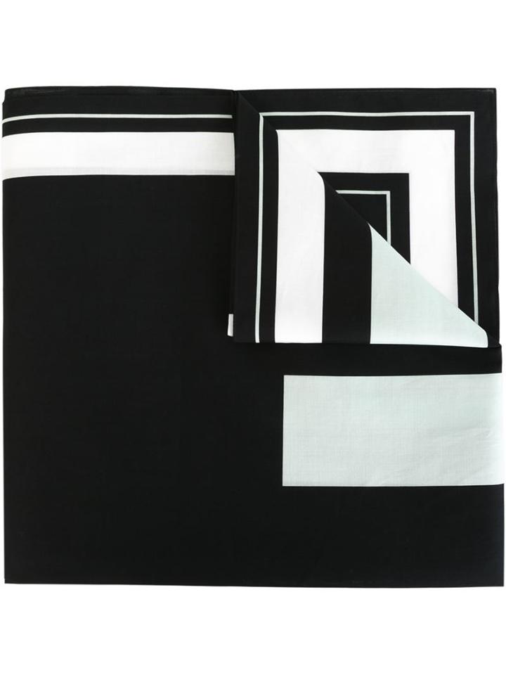 Givenchy 17 Print Scarf, Men's, Black, Cotton