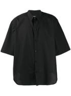 Odeur Loose Plain Shirt - Black
