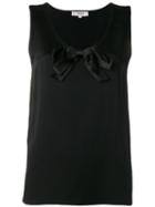 Yves Saint Laurent Pre-owned 1990's Bow Detail Top - Black