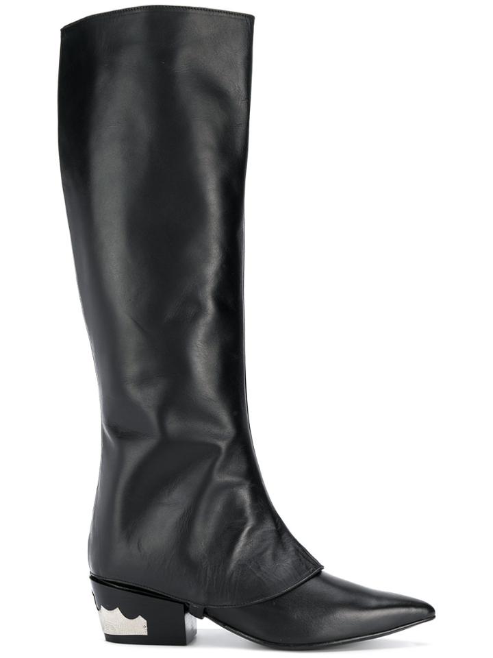 Toga Pulla Knee High Boots - Black