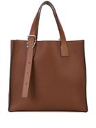 Loewe Buckle Tote Bag - Brown