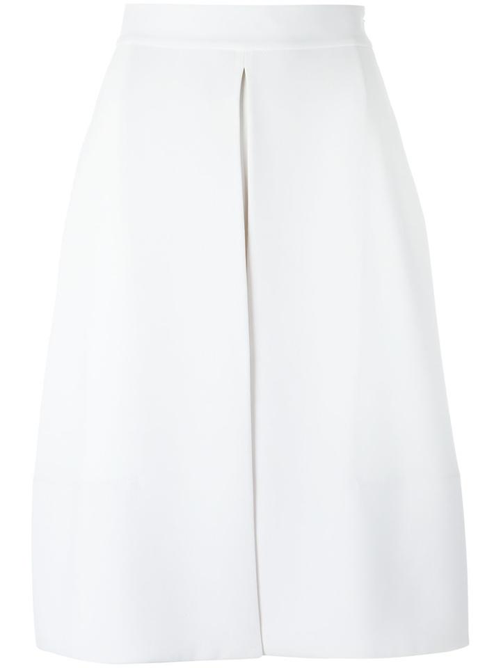 Gloria Coelho Asymmetric Skirt, Women's, Size: 42, White, Polyester