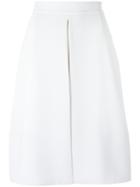Gloria Coelho Asymmetric Skirt, Women's, Size: 42, White, Polyester