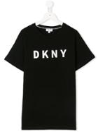 Dkny Kids Teen Logo-print T-shirt - Black