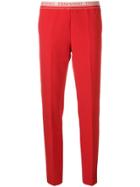 Ermanno Ermanno Cropped Logo Trousers - Red