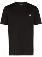 Fred Perry Logo Front T-shirt - Black
