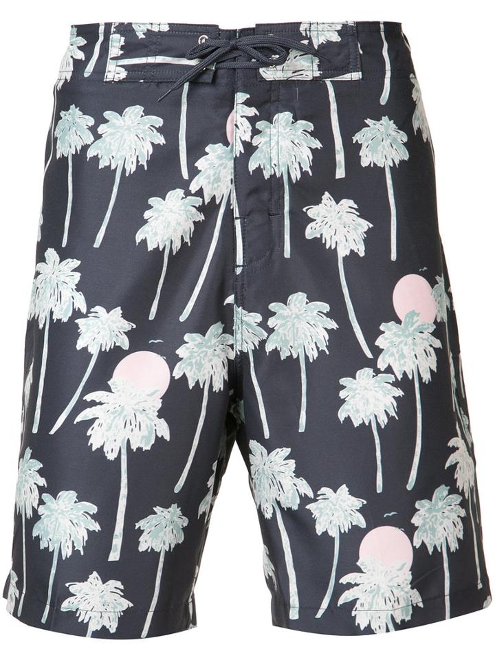 Wesc - Zander Hawaii Boardshorts - Men - Polyester - M, Black, Polyester