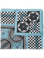 Holly Fulton Multi Print Scarf, Women's, Blue, Silk