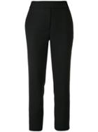Osman Tailored Cropped Trousers - Black