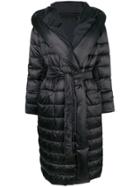 Max Mara Quilted Coat - Black