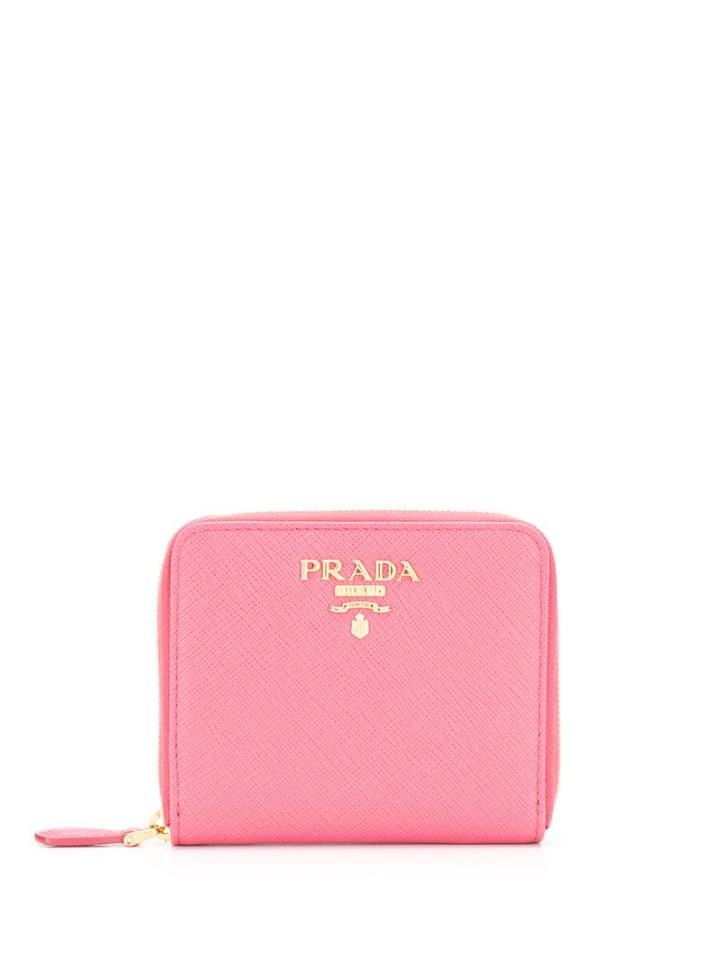Prada Saffiano Leather Small Wallet - Pink