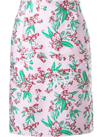 Jonathan Saunders Floral Jacquard 'sylvia' Skirt