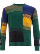 Roberto Collina Colour Block Sweater - Green