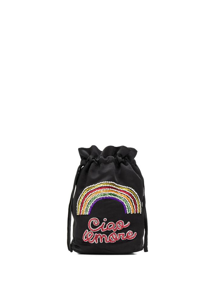 Giada Benincasa Embellished Sack Bag - Black