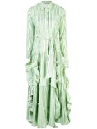 Alexis Long Striped Dress - Green