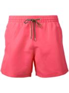Paul Smith - Drawstring Swim Shorts - Men - Polyester/recycled Polyester - Xl, Pink/purple, Polyester/recycled Polyester