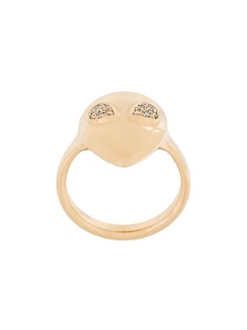 Alina Abegg Micro Alien Ring, Women's, Size: 55, Metallic