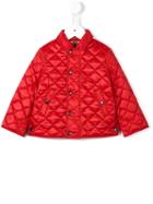 Burberry Kids - Diamond Quilted Jacket - Kids - Cotton/polyester/cupro - 24 Mth, Red