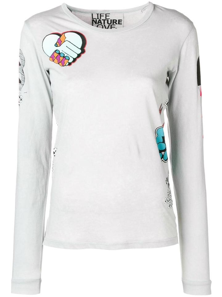 Freecity Mixed Print T-shirt - Green