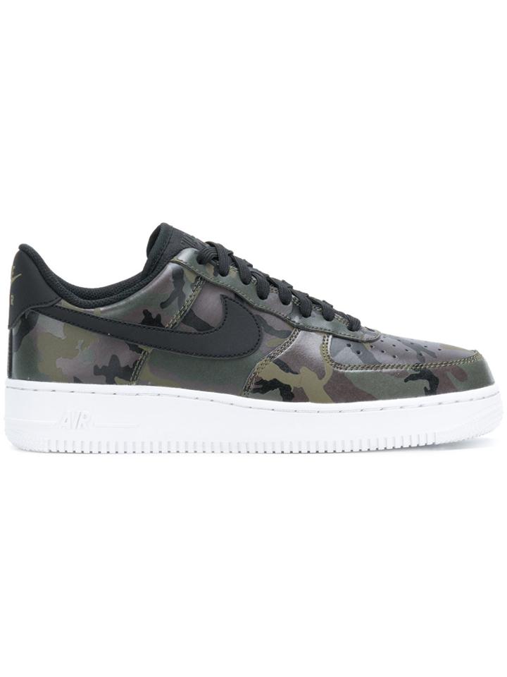 Nike Air Force 1 '07 Lv8 Camo Sneakers - Green