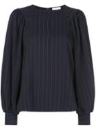 Ganni Pinstripe Shirt - Black