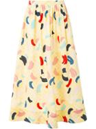 Rossella Jardini Brush Stroke Print Skirt